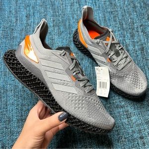 Adidas X90004D Running Shoes in Grey Matte Silver Orange